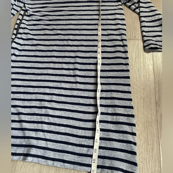 J.Crew Blue Striped 100% Cotton Side Zip Dress Size Small - Picture 7 of 8